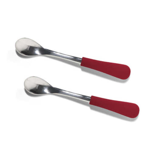 Avanchy | Stainless Steel Infant Spoons - BLW Baby Self Feeding Spoon