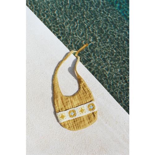 TEXTURED CROCHET BIB - Mustard | ZARA United States