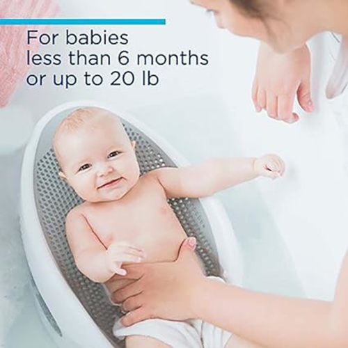 Angelcare Baby Bath Support (Grey) | Ideal for Babies Less Than 6 Months Old (Pack of 2) - 1 Count (Pack of 2)