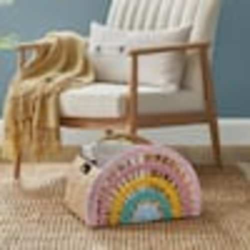 StyleWell Rainbow Water Hyacinth Storage Basket THD-42567216