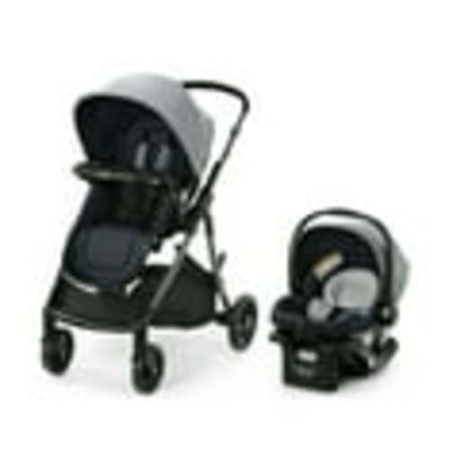 Graco Modes Closer Travel System with SnugRide 35 Lite LX Infant Car Seat, Nash, 22.9 lbs, Unisex