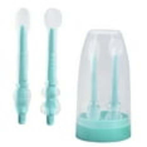Baby Toothbrush, Newborn Silicone Tongue Cleaner, Baby Oral Cleaning Set, Toddler Toothbrush for 0-6 Months and 6 to 18 Months, Tongue Brush + Teething Brush Value Set