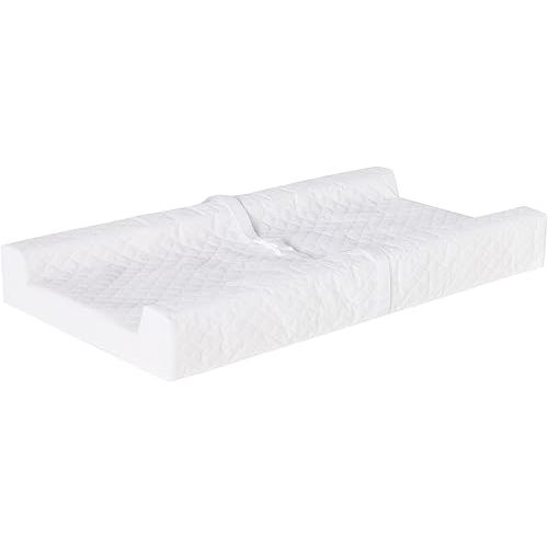 Regalo Baby Basics Non-Slip Infant Changing Pad with Patented Easy-Grip System – Water Resistant Cover, Compatible With Standard Changing Pad Covers and Dressers, Safe and Secure, White