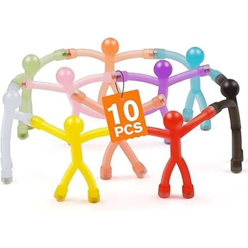 10 Pack Magnetic People, Magnetic Men Magnet Toys, Magnet Men Fidget Toys Fun Magnets, Cute Fridge Magnets Refrigerator Magnets for Locker, Travel Toy for Adults