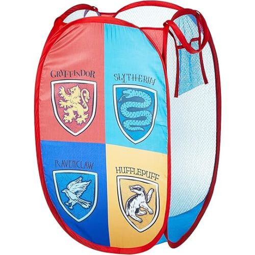 Harry Potter Pop Up Hamper with Durable Carry Handles, 21" H x 13.5" W X 13.5" L