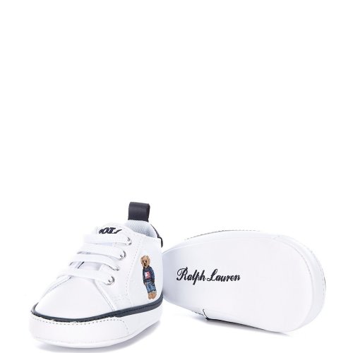 Polo Ralph Lauren Boys' Quilton Bear Hi-Top Sneaker Crib Shoes (Infant)