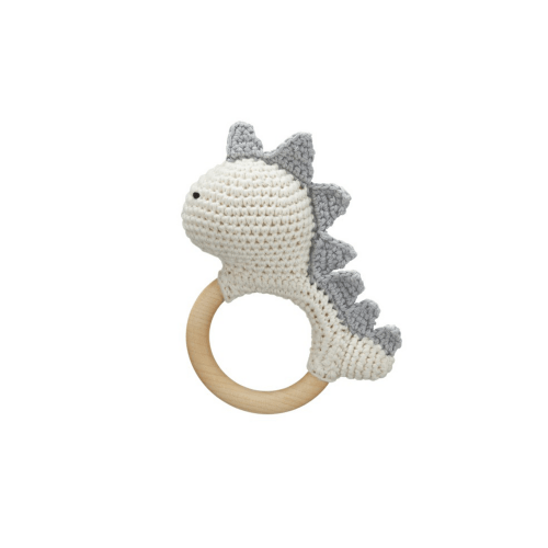Dino Rattle Teething Ring