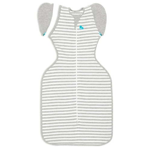 Love to Dream Swaddle Up™ Transition Baby Sleep Bag 1.0 TOG, Zip-Off Wings, Medium 13-19 lbs, Gray