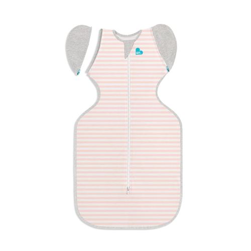 Love to Dream Swaddle Up Transition Swaddle, Patented Zip-Off Wings, Gently Help Baby Transition from Being Swaddled to Arms Free When Showing Signs of Rolling, 1.0 TOG, 19-24 lbs, Pink