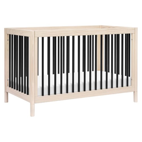 Gelato 4-in-1 Convertible Crib (Washed Natural/Black)