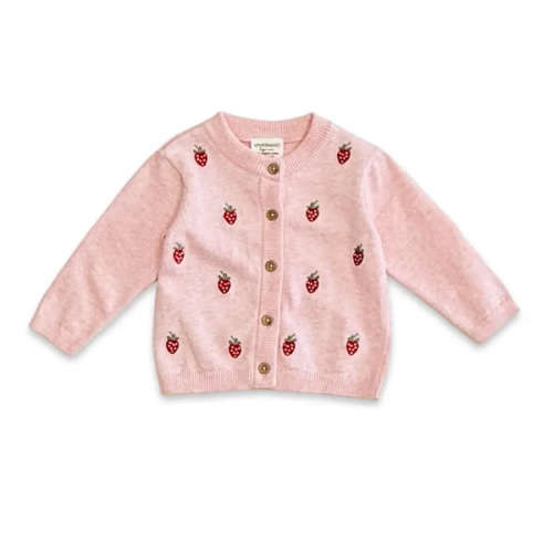 CARDIGAN STRAWBERRY PINK HEATHER