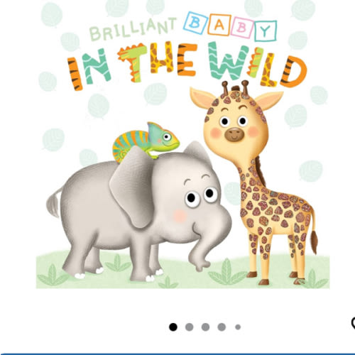Little Hippo Books Brilliant Baby: In the Wild - Children's Touch and Feel and Learn Sensory Board Book