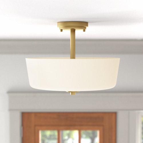 Three Posts™ Ceron 3 -Light 14.75" Semi Flush Mount & Reviews | Wayfair