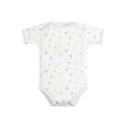 Onesie/Bodysuit - Short Sleeve - Blue Dots