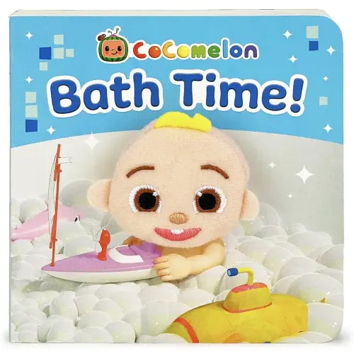 CoComelon Bath Time! Children's Finger Puppet Board Book
