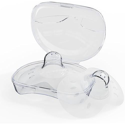 Nipple Shields for Breastfeeding Newborn Breast Pads Nipple Shield Nipple Pads for Breastfeeding Breast Feeding Covers for Women Breasteeding Cover Reusable with Clear Case 17mm