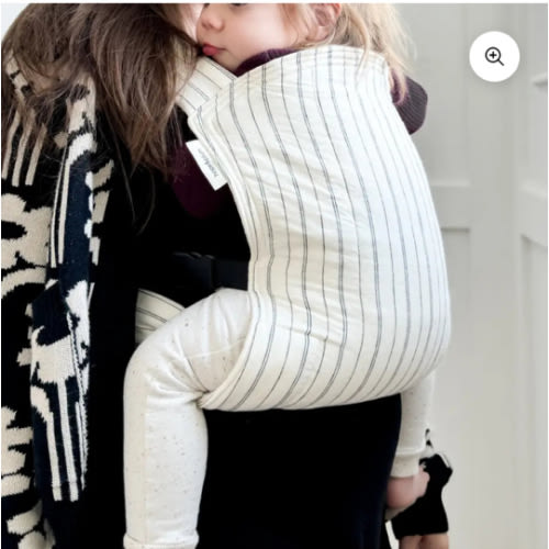 Lark Baby Carrier in Striped Black | Comfortable & Stylish Support