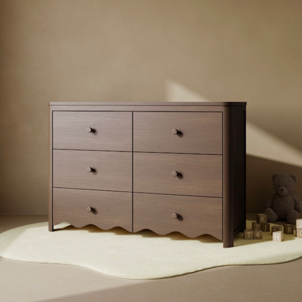 Storkcraft Casablanca 6 Drawer Dresser - Hazelnut