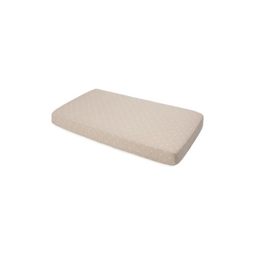 little unicorn Cotton Muslin Crib Sheet, Taupe Cross