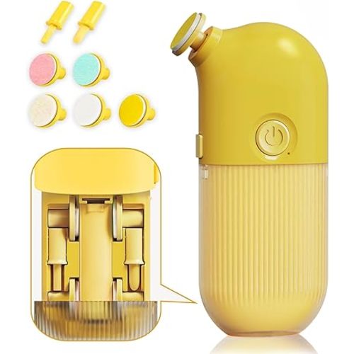 Baby Nail Trimmer Electric, Baby Nail Clippers, 7 in 1 Portable Nail Filer, Rechargeable Whisper Quiet Nail Polisher, Safe Baby Nail File Kit for Toes & Fingernails