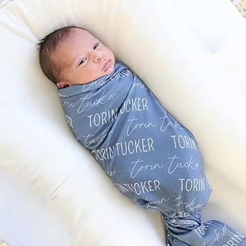 Personalized Baby Blanket, Monogrammed Baby Blanket Name, Custom with Baby's Name for Newborn Baby Room Nursery Christening or Baptism, Customized Baby Girl Blankets