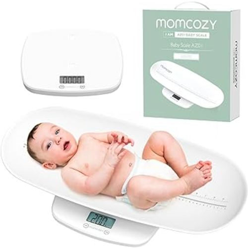 Momcozy Multi-Functional Baby Scale for Toddler, Children, Pet, Adult, Removable Scales for Body Weight & Height Measurement, Perspectives Switch, 5 Units, Digital LED Screen, Auto-Off, Up to 330lb
