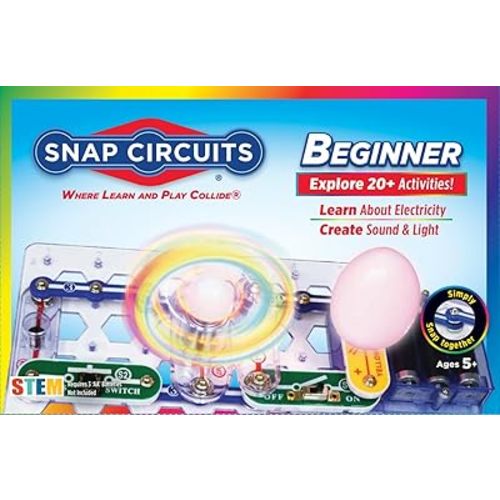 Snap Circuits Beginner, Electronics Exploration Kit, Stem Kit for Ages 5-9 (SCB-20)
