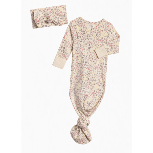 Kimono Gown and Bow Wrap Set