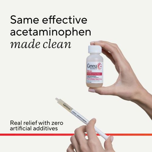 Genexa Infant's Acetaminophen Pain and Fever - Blueberry Liquid - 2 fl oz