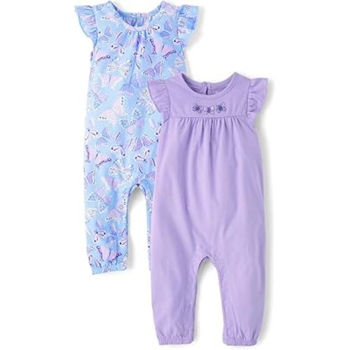 The Children's Place baby-girls And Newborn Sleeveless Pant Romper Playwear Outfit