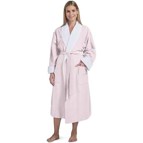 Women's Microfiber Robe by BOCA - Luxury Hotel Bathrobe, Long Spa Robes for Women - Generous Sizing