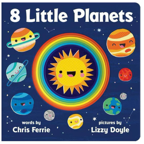 8 Little Planets: A Solar System Book for Kids with Unique Planet Cutouts