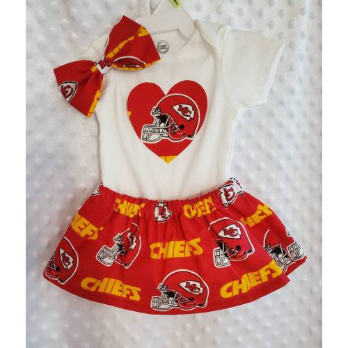 Kansas City Chiefs Baby Girl Clothing Set