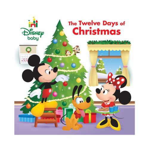 Disney Baby: The Twelve Days of Christmas - by Elizabeth Rudnick (Board Book)
