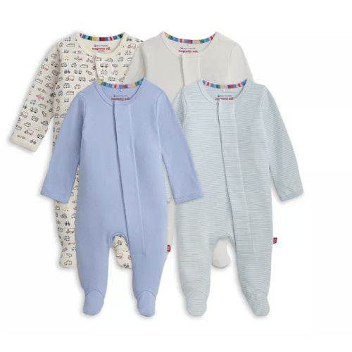 Boys' Footie Bundle, Pack of 4 - Baby (3-6M)