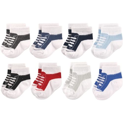 Hudson Baby Baby Girls' Cotton Rich Newborn and Terry Socks
