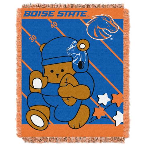 NCAA Boise State Broncos Baby Woven Jacquard Throw Blanket 46x60 Inches
