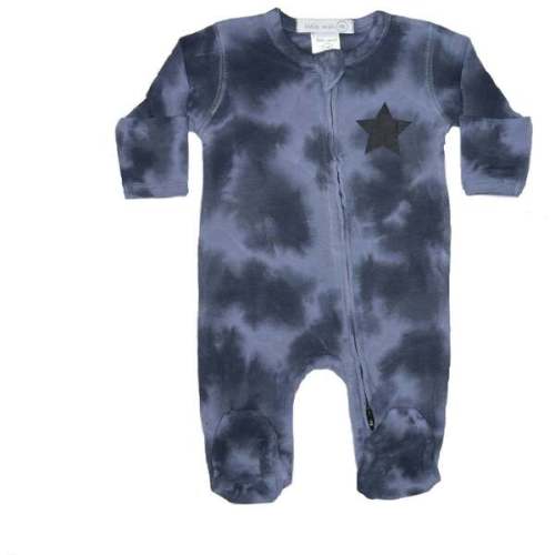 Baby Two-Way Zipper Footie, Tie Dye Star - Little Mish | Maisonette