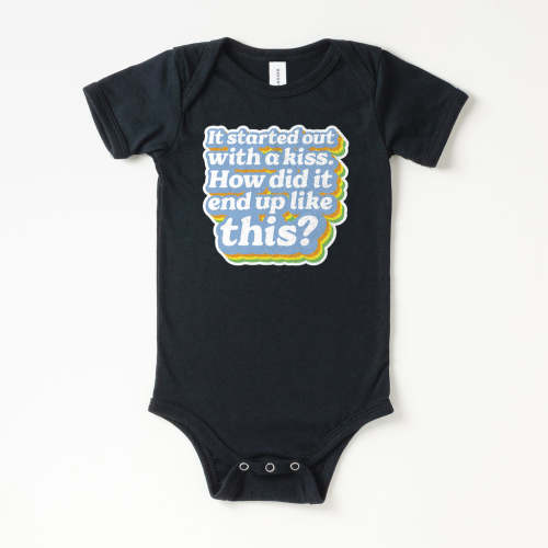 Started Out With a Kiss Onesie | All The Small Tees