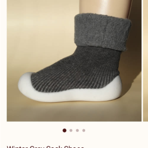 Winter Grey Sock Shoes