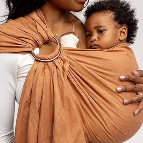 WildBird Ring Sling Carrier, Willow & Gold Ring (7-35lbs)