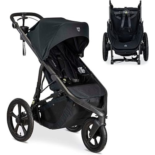 BOB Gear Wayfinder Jogging Stroller with Independent Dual Suspension, Air-Filled Tires, and 75-Pound Weight Capacity, Nightfall