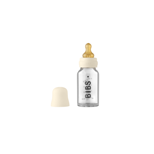 BIBs Baby Glass Bottle Complete Set Latex Ivory