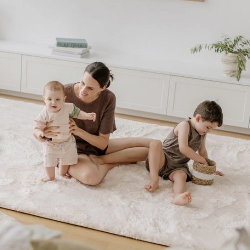 Deluxe Shaggy Relax Mat - 1.4" Thick Memory Foam