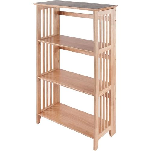 Winsome Mission Beech Wood 4-Tier Shelf, Natural
