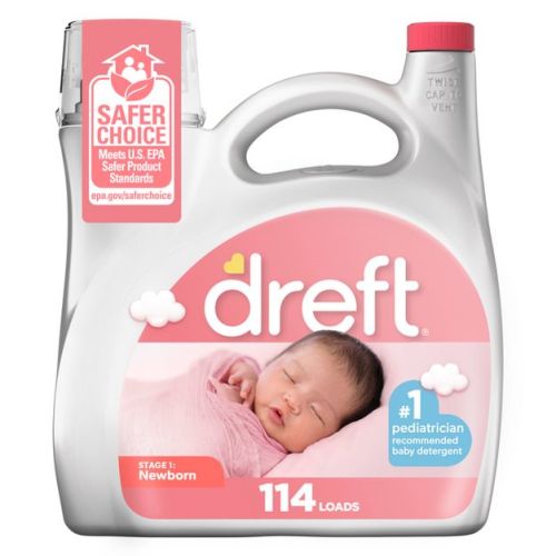 Dreft Stage 1: Newborn He Compatible Hypoallergenic Baby Liquid Laundry Detergent - 105 Fl Oz