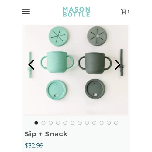 Sip + Snack – Mason Bottle
