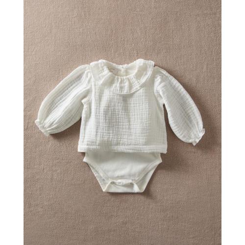MUSLIN BABY BODYSUIT - See all - KIDS AND BABY - BABY - Clothing and footwear | Zara Home United States of America