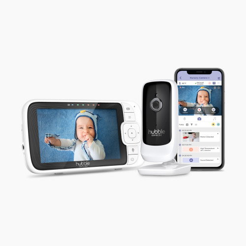 Hubble Connected Nursery Pal Link Premium: 5" Smart Baby Monitor - 1 Camera