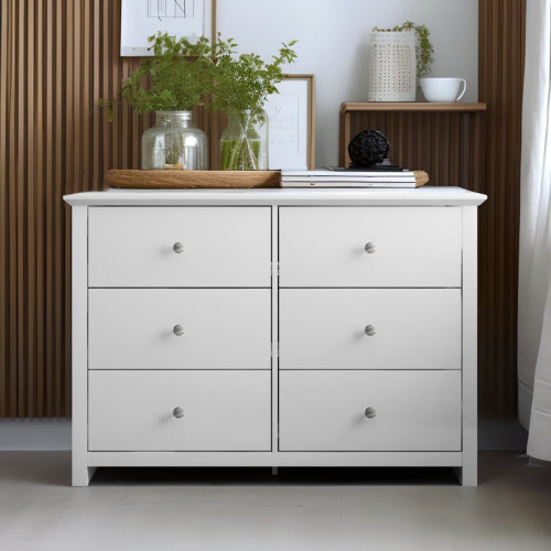 Wade Logan® Tevrat 6 Drawers Double Dresser & Reviews | Wayfair